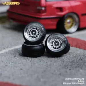 WasserPig Wheels | Avus Snowflake 8.6 mm Chrome Nitto Stretch